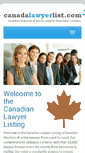 Mobile Screenshot of canadalawyerlist.com