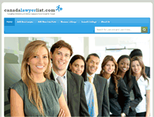 Tablet Screenshot of canadalawyerlist.com